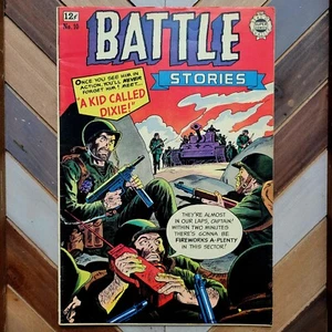 BATTLE STORIES #10 EN MUY BUEN ESTADO+ (1963 Super) feat Major Vic Storm / EE. UU. Tank Commandos - Imagen 1 de 7