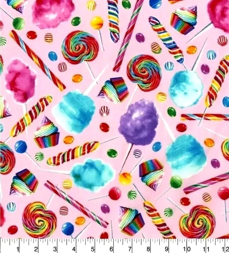 HI-FASHION FABRIC Hi Fashion - Rainbow Candy 🍬 Mixed Quilting And Crafting Fabric