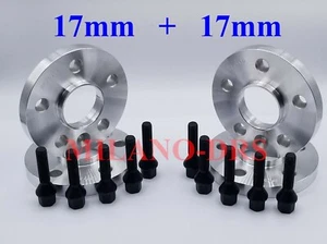 KIT 4 DISTANZIALI RUOTA 17+17mm FIAT NUOVA CROMA + BULLONERIA BLACK - Imagen 1 de 1