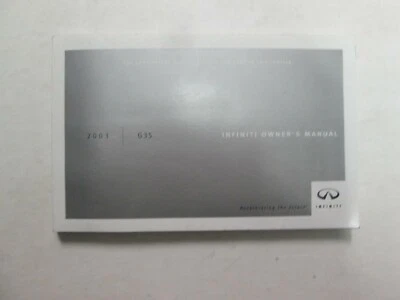 2003 Infiniti G35 Propietarios Manual P/N OM3E-0V35U0 Fábrica OEM Libro - Imagen 1 de 4