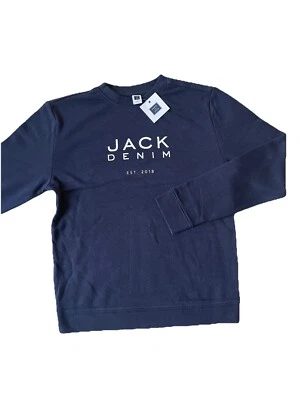 Janie And Jack Sweater Jack Denim Blue Boys Size 12 New RP $36 - Image 1 of 3