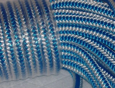 Arborist 12 strand polyester climbing rope 1/2x200 ft blue/white Blue Ox Rope