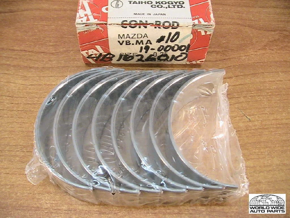Rodamientos de bielas Mazda 618 B1800 B2000 626 +.010" .25 mm 1972-1984 Foto 1 de 1
