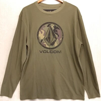 Volcom Mens Lightweight Graphic Thermal Sweater Sz.2XL/Green/Camouflage/RN#29745 - Image 1 of 4