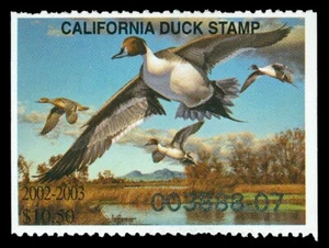 Scott CA33 2002 $10.50 California Duck Stamp Mint VF OG NH Cat $16 - Picture 1 of 1