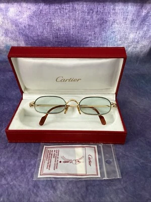 Authentic Cartier Orfy  Oval Platine Sunglasses Frames Gold Vintage - Image 1 of 4
