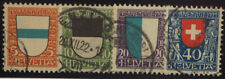 1922 Schweiz, Pro Juventute, sauber gestempelter Satz, Pracht. SBK-J 21/24