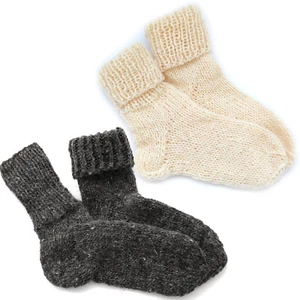 Calcetines de punto naturales de lana de oveja pura hechos a mano Wellington Senderismo Botas para caminar - Imagen 1 de 4
