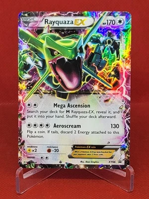 Rayquaza EX XY66 XY Black Star Promo Ultra Raro Pokemon Juego de Cartas Coleccionables Foto 1 de 2
