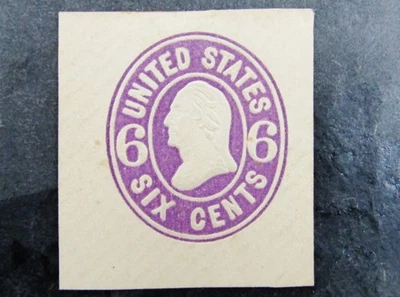 nystamps US Cut Square Stamp # U65 Mint H       N28x2910 - Image 1 of 2