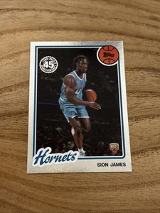 2025-26 Topps Basketba11 Sion James #80BK-76 RC 45th Anniversary Hornets - Picture 1 of 2