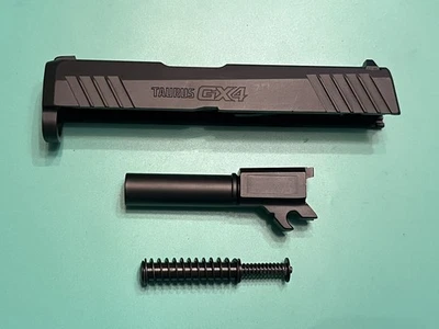 USED OEM TAURUS GX4 MICRO COMPLETE SLIDE BARREL GUIDE ROD SPRING BLACK 9MM - Image 1 of 4