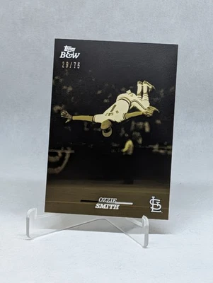 Ouro Ozzie Smith preto e branco 2024 Topps #/75 - Imagem 1 de 2