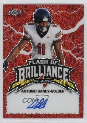 2020 Leaf Flash of Brilliance Red /5 Antonio Gandy-Golden #FB-AGG Rookie Auto RC - Image 1 of 2