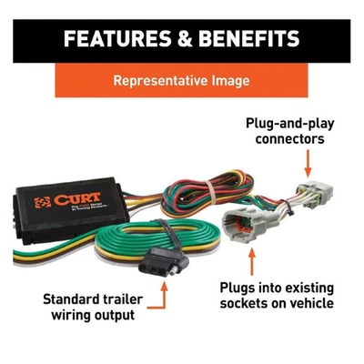 Fiação Curt 56174 para Fiat 500 - Imagem 1 de 4