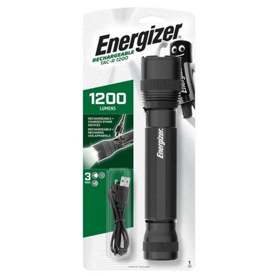 Energizer Tactical TAC1200 Lumen Rechargeable Torch - S18851 - Image 1 of 4