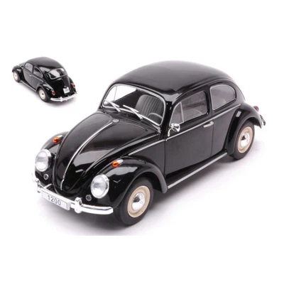 VW KAFER 1200 1960 BLACK 1:24 Whitebox Auto Stradali Modellino Nuovo - Immagine 1 di 3