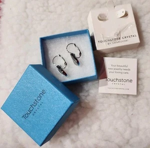 Touchstone Crystal by Swarovski Kite Earrings, Blue Shade - Picture 1 of 4