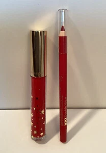 Estee Lauder Pure Color Lip Gloss 107 TENDER TRAP / RED Full Sz+ DW Red Pencil - Picture 1 of 4