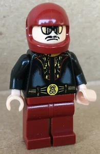 LEGO ®-Minifigur Speed Racers Snake Oiler dunkelroter Helm Set 8158 - sr002 - Picture 1 of 3