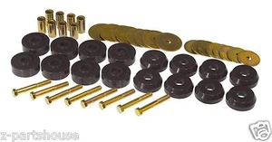 UNIVERSAL Polyurethane Body to Frame Mount Bushing Kit (8 Location Set) BLACK - Picture 1 of 4