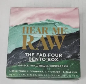 HEAR ME RAW The Fab Four Bento Box Gift Set - Brightener, Detoxifier, Hydrator + - Picture 1 of 2