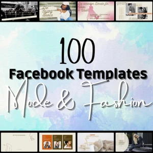 100 Facebook Templates "Mode & Fashion" für deinen Social Media Auftritt - Bild 1 von 5
