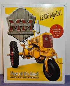 MINNEAPOLIS MOLINE The Modern Tractor Pioneers Metal Sign - Picture 1 of 4