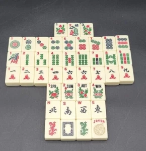 Mahjong Mah Jongg Tile Spare Replace Mahjonng IVORY 1.2 x .9 x .5” YOU PICK - Picture 1 of 26
