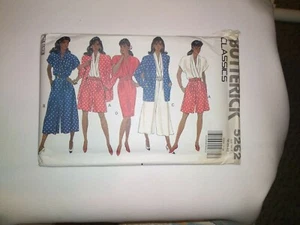 BUTTERICK VINTAGE MISSES JACKET DRESS Straight or Split SKIRT PATTERN - 5262 - Picture 1 of 4