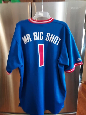 DETROIT PISTONS CHAUNCEY BILLUPS MR BIG SHOT MAJESTIC JERSEY  SIZE XL Cover