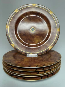Set of 6 Lynn Chase African Portraits Service Plates (1 with chip on foot) - Picture 1 of 13
