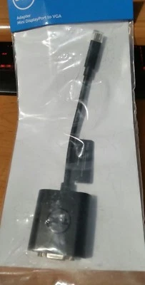  Dell Mini Display Port To VGA Adapter Sealed Brand NEW             - Image 1 of 3
