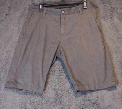 Volcom Men's Size 30 Vmonty Grey Chino Flat Front Shorts - Image 1 of 4
