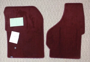 Burgundy Lloyd Carpet 2pc Front Floor Mats for 99-04 Ford F-250/F-350 Super Duty - Picture 1 of 1