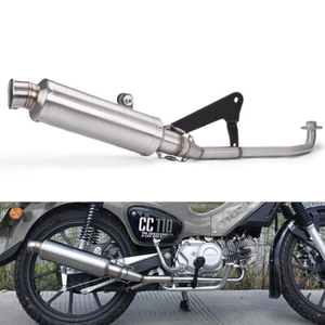Whole System For Honda Cross Cub 110 2018-2023 Exhaust Front Pipe Muffler - Picture 1 of 4