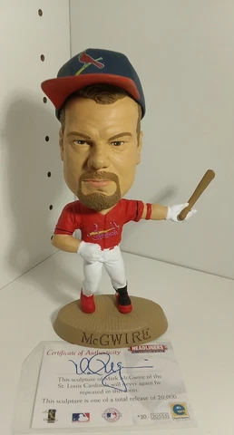 LOOSE Headliner XL  Mark McGwire Cardinals Figure 1999 Ltd. Ed. 1 of 20000 W/COA Cover