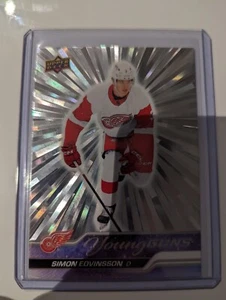 2023-24 Upper Deck Young Gun Outburst Silver #228 Simon Edvinsson - Picture 1 of 1