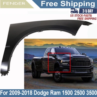 Fender For 11-18 Ram 1500 2500 19-24 Ram 1500 Classic Front Right Side CH1241269 - Image 1 of 4