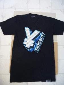 MENS PINK DOLPHIN BLACK GRAPHIC PROSPERITY SHORT SLEEVE T-SHIRT SZ MED - Picture 1 of 5