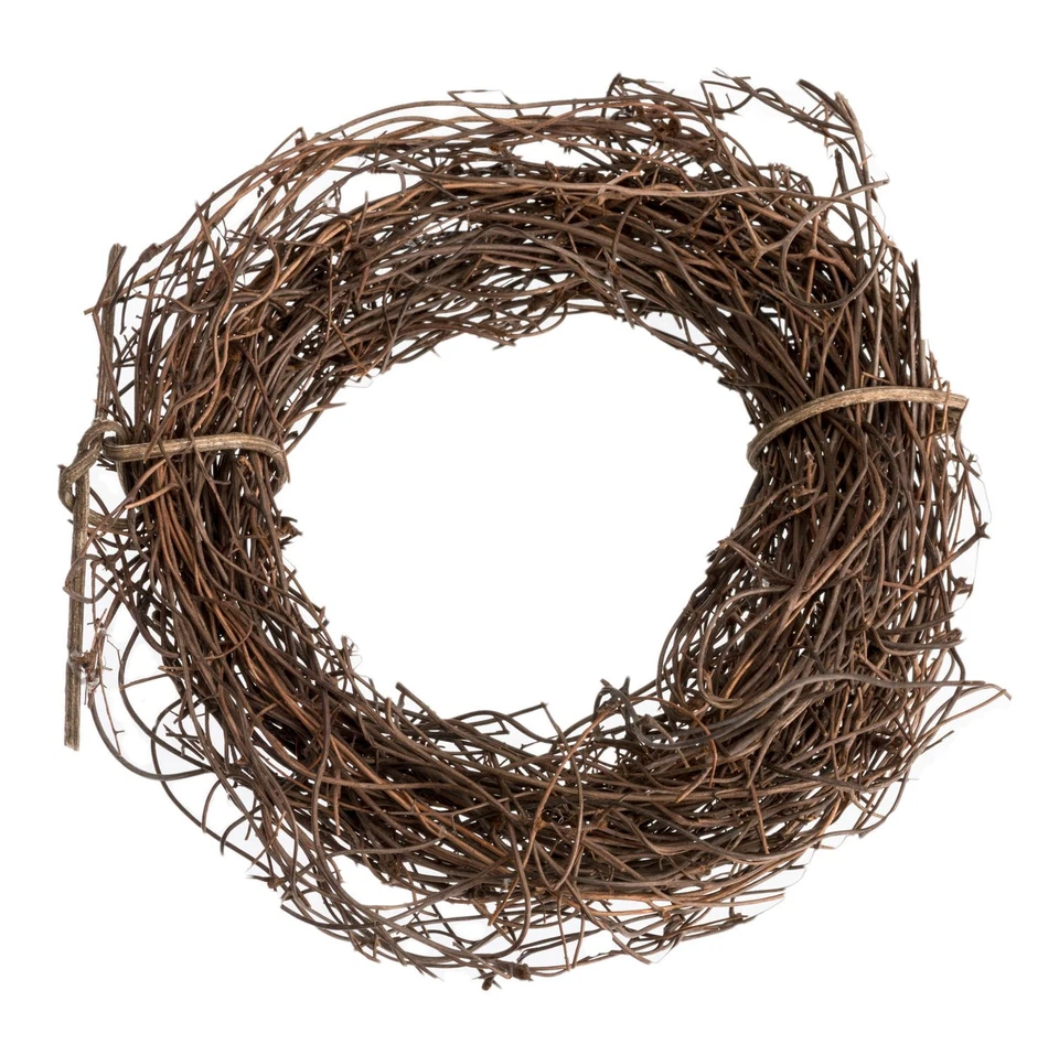 NaDeco Clematis Kranz 10cm Mühlenbeckia Ring Naturkranz Weidenkranz Türkranz