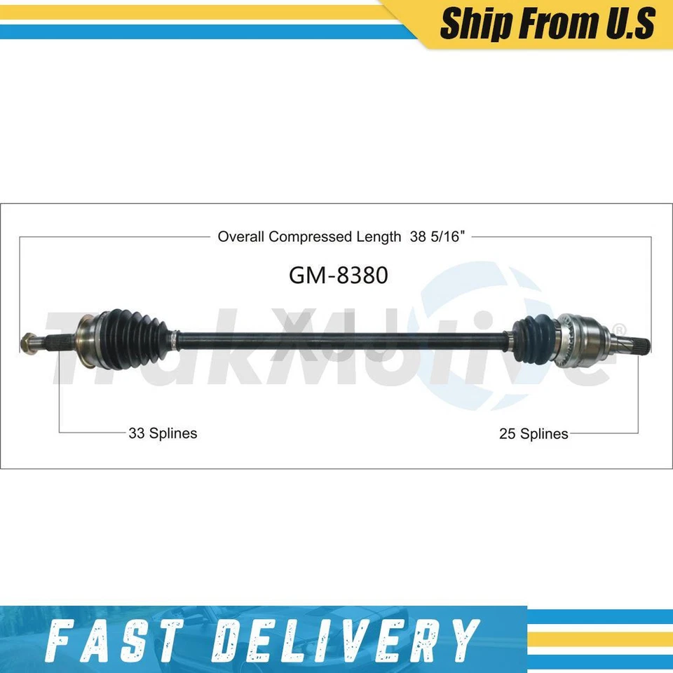 Eje articulado CV pasajero delantero derecho para Chevrolet Cruze 2016 2017 2018 Foto 1 de 1