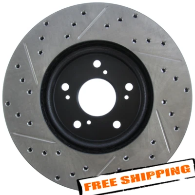 Rotor de freno delantero StopTech Sport perforado y ranurado de 1 pieza para 03-12 Accord Foto 1 de 4