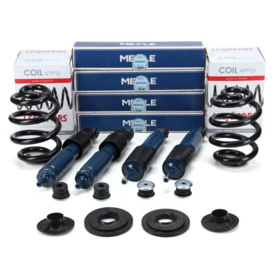 2x LESJÖFORS VERSTÄRKT Feder HINTEN + 4x MEYLE VERSTÄRKT Stoßdämpfer für VW T4 - Bild 1 von 4