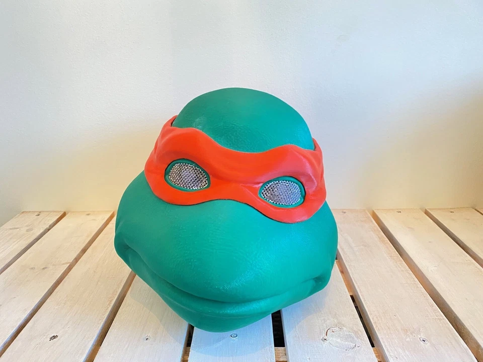 Ninja Turtle TMNT Rafael Red Helmet 3D Printed Cosplay - Image 1 of 4