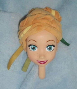 JustPlay DISNEY FROZEN Prinzessin ANNA Vinyl NUR PUPPENKOPF PLÜSCH Minky Haare NEU - Bild 1 von 2