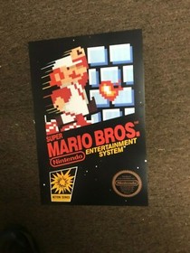Super Mario Bros. Original NES Nintendo Video Game Art Poster - 12" x 18"