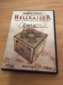 SIGNED Clive Barker Hellraiser (DVD, 2007, 20th Anniversary Edition) + Photo - Picture 1 of 9