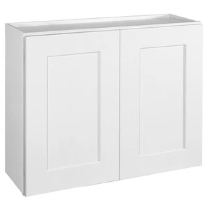 Design House 561597 White Brookings 30"W X 24"H Double Door Wall Cabinet - Picture 1 of 12