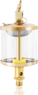 YUCHENGTECH 1/4" Sight Gravity Drip Feed Oiler Thread Needle 100ml, Brass